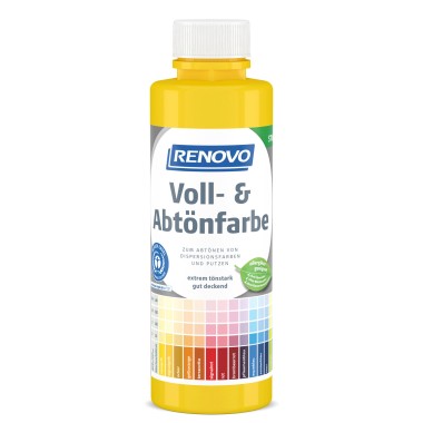 Renovo Voll- und Abtönfarbe, Signalgelb, 500ml, 280405001121